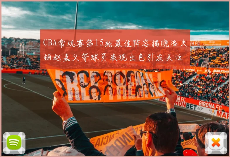 CBA常规赛第15轮最佳阵容揭晓洛夫顿赵嘉义等球员表现出色引发关注